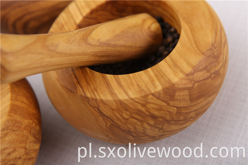 Olive Wood Mortar And Pestle